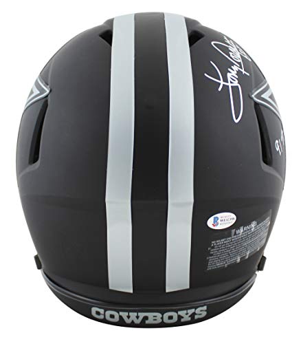 Cowboys Tony Dorsett"4x Stat" Signed Eclipse Full Size Speed Proline Helmet BAS - 757 Sports Collectibles