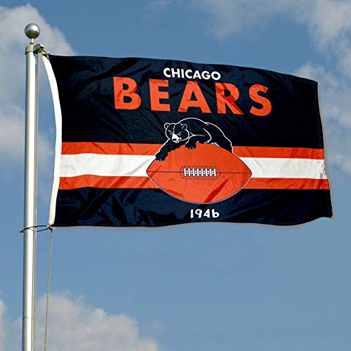 WinCraft Bears Throwback Vintage Retro 3x5 Banner Flag - 757 Sports Collectibles