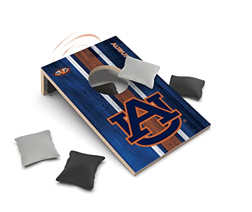 SOAR NCAA Tabletop Cornhole Game and Bluetooth Speaker, Auburn Tigers - 757 Sports Collectibles