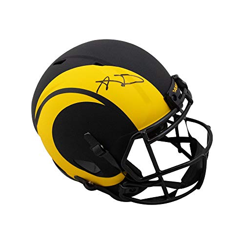 Aaron Donald Autographed Los Angeles Rams Eclipse Replica Full-Size Football Helmet - JSA COA - 757 Sports Collectibles