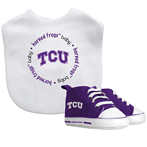 Baby Fanatic Bib with Pre-Walkers - Texas Christian University - 757 Sports Collectibles