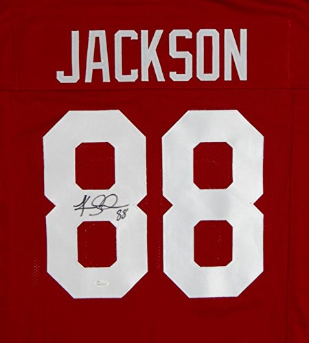 Keith Jackson Autographed Maroon College Style Jersey- JSA Witness Auth - 757 Sports Collectibles