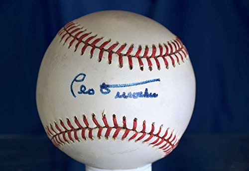 LEO DUROCHER JSA HAND SIGNED NATIONAL LEAGUE AUTOGRAPH BASEBALL AUTHENTIC