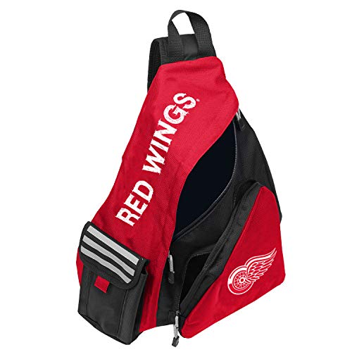 NHL Detroit Red Wings "Leadoff" Sling Backpack, 20" x 9" x 15" - 757 Sports Collectibles