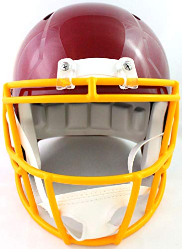 Alex Smith Autographed Washington Team 2020 Speed F/S Helmet- Beckett W Yellow - 757 Sports Collectibles