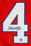 Steve Grogan Autographed Red Pro Style Jersey - The Jersey Source Auth 4 - 757 Sports Collectibles