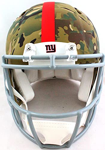 Lawrence Taylor Signed NY Giants Authentic Camo F/S Helmet w/HOF- Beckett W White - 757 Sports Collectibles