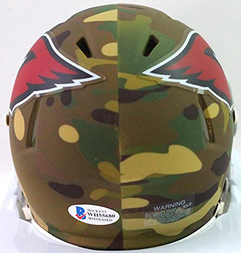 Kyler Murray Autographed Arizona Cardinals Camo Mini Helmet FRONT- Beckett W White - 757 Sports Collectibles