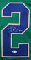 Ian Book Autographed Green College Style Jersey - Beckett W silver - 757 Sports Collectibles