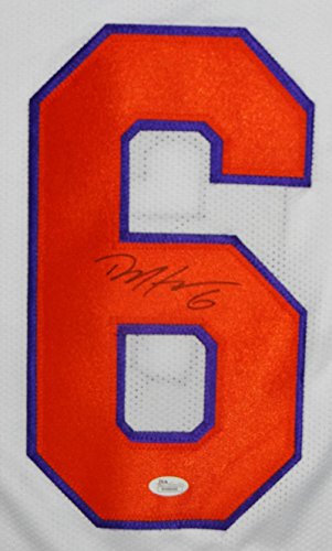 Deandre Hopkins Autographed White College Style Jersey - JSA W Auth 6 - 757 Sports Collectibles