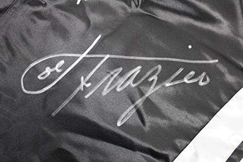 Muhammad Ali & Joe Frazier Signed Black Everlast Boxing Trunks PSA Itp #3A60518 - 757 Sports Collectibles