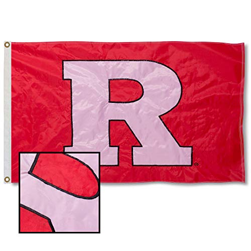 College Flags & Banners Co. Rutgers Scarlet Knights Embroidered and Stitched Nylon Flag - 757 Sports Collectibles