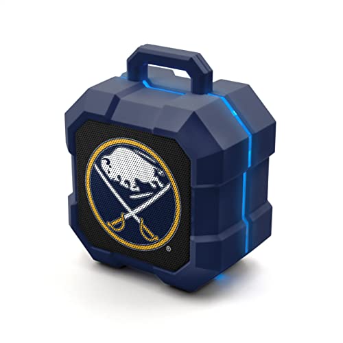 NHL Buffalo Sabres ShockBox LED Wireless Bluetooth Speaker, Team Color - 757 Sports Collectibles