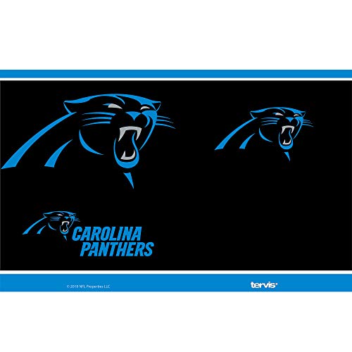 Tervis Triple Walled NFL Carolina Panthers Insulated Tumbler Cup Keeps Drinks Cold & Hot, 20oz - Stainless Steel, Touchdown - 757 Sports Collectibles