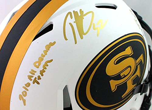 Patrick Willis Signed 49ers Lunar Authentic FS Helmet w/ 3 Insc- Beckett W Gold - 757 Sports Collectibles