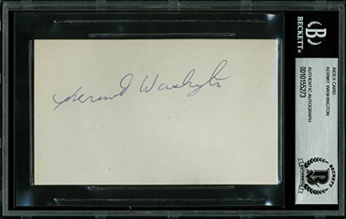 Lakers Kermit Washington Authentic Signed 3x5 Index Card Autographed BAS Slabbed - 757 Sports Collectibles