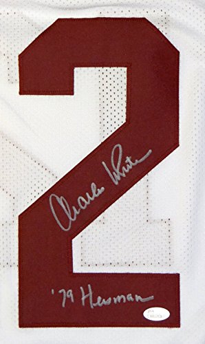 Charles White Heisman Autographed White W/ Maroon College Style Jersey- JSA Auth - 757 Sports Collectibles