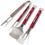 YouTheFan NFL San Francisco 49ers Spirit Series 3-Piece BBQ Set Stainless Steel, 22" x 9" - 757 Sports Collectibles