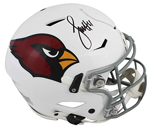 Cardinals Larry Fitzgerald Signed Speed Flex Full Size Helmet BAS Witnessed - 757 Sports Collectibles