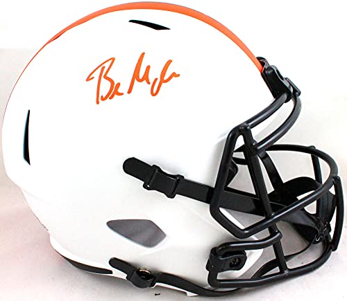 Baker Mayfield Autographed Cleveland Browns F/S Lunar Speed Helmet - Beckett W Orange - 757 Sports Collectibles