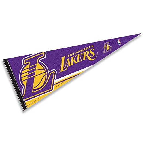 WinCraft Los Angeles Lakers Pennant Full Size 12" X 30" - 757 Sports Collectibles