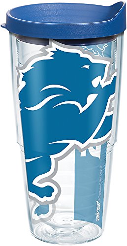 Tervis Made in USA Double Walled NFL Detroit Lions Insulated Tumbler Cup Keeps Drinks Cold & Hot, 24oz, Colossal - 757 Sports Collectibles