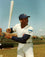 Cubs Ernie Banks 8x10 PhotoFile Grey Pinstripe Closeup Photo Un-signed - 757 Sports Collectibles