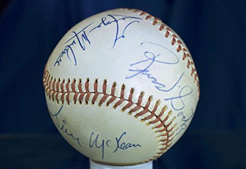 UMPIRE CREW JSA SIGNED - 4 REACH MACPHAIL AMERICAN LEAGUE AUTOGRAPH BASEBALL