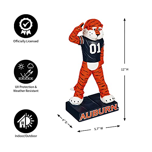 Team Sports America NCAA Auburn University Fun Colorful Mascot Statue 12 Inches Tall - 757 Sports Collectibles