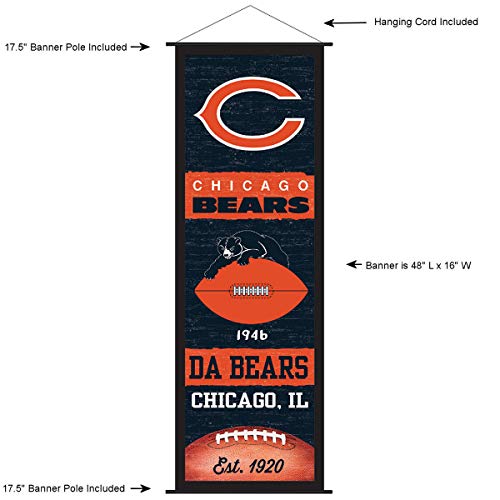 Chicago Bears Banner and Scroll Sign - 757 Sports Collectibles