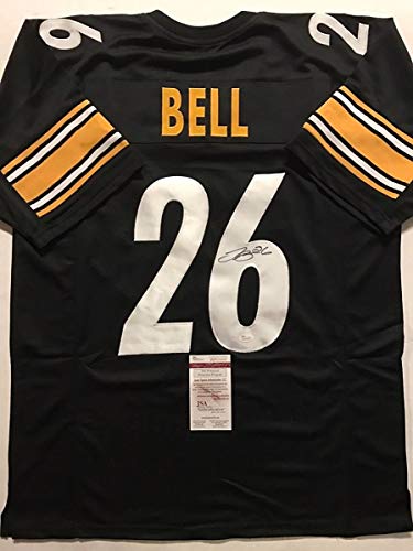 Autographed/Signed Le'Veon LeVeon Bell Pittsburgh Steelers Black Jersey JSA COA - 757 Sports Collectibles