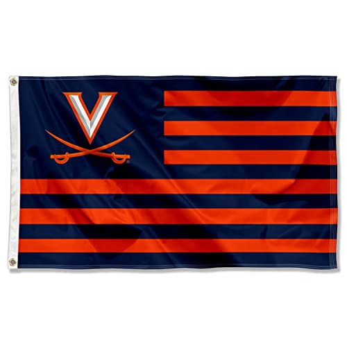 Virginia Cavaliers Stars and Stripes Nation Flag - 757 Sports Collectibles