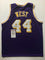 Autographed/Signed Jerry West Los Angeles LA Purple Basketball Jersey JSA COA - 757 Sports Collectibles