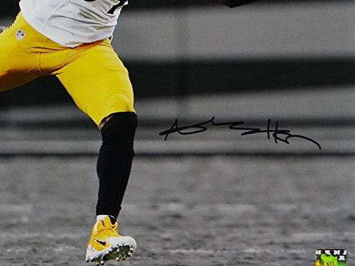 Antonio Brown Autographed Steelers 16x20 BW Color Catch PF Photo- JSA W Auth - 757 Sports Collectibles