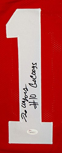 Demarcus Ayers Autographed Red College Style Jersey With Go Coogs- JSA W Auth - 757 Sports Collectibles