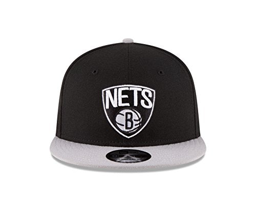 NBA Brooklyn Nets Men's 9Fifty 2Tone Snapback Cap, One Size, Black - 757 Sports Collectibles