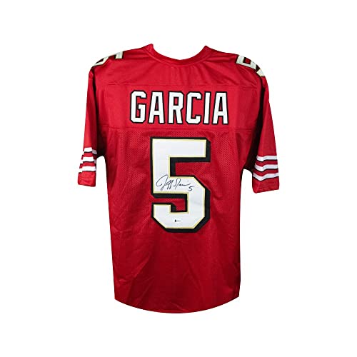 Jeff Garcia Autographed San Francisco Custom Football Jersey - BAS - 757 Sports Collectibles