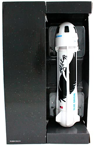 Michael Strahan Autographed Blue Origin Mini Rocket-Beckett W Hologram Black - 757 Sports Collectibles