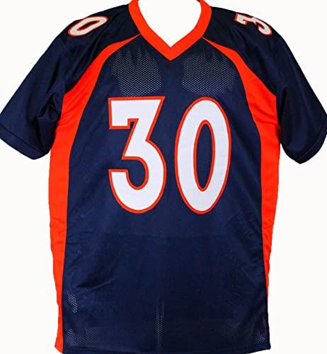 Phillip Lindsay Autographed Blue Pro Style Jersey w/Insc.-Beckett W Hologram - 757 Sports Collectibles