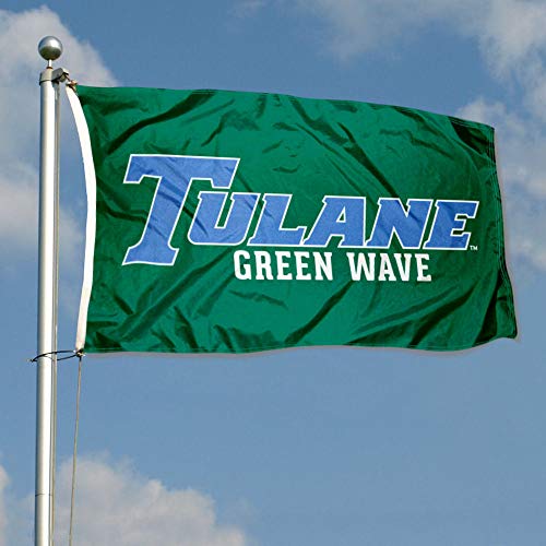 College Flags & Banners Co. Tulane Green Wave Tulane Blue Flag - 757 Sports Collectibles