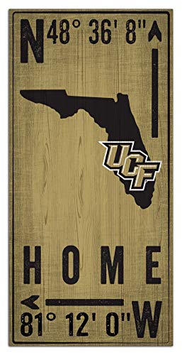 Fan Creations NCAA Central Florida Golden Knights Unisex UCF Coordinate Sign, Team Color, 6 x 12 - 757 Sports Collectibles