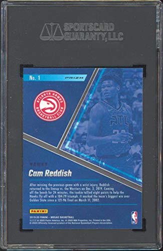 Cam Reddish 2019 Panini Mosaic #1 Blue Chips Mosaic Prizm Card Graded 10 SGC - 757 Sports Collectibles