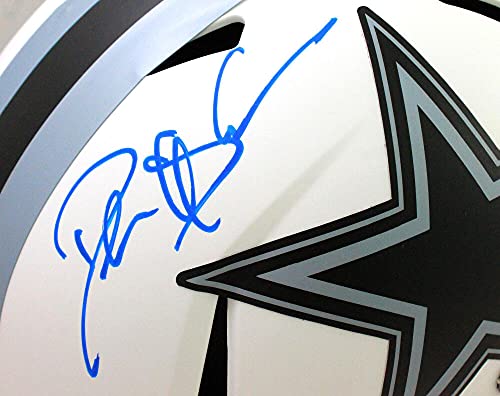 Deion Sanders Autographed Cowboys Lunar Speed F/S Helmet - BA W Holo Blue - 757 Sports Collectibles