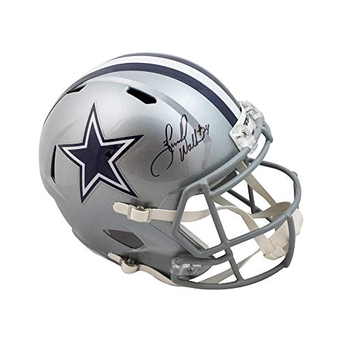 Herschel Walker Autographed Cowboys Speed Replica Full-Size Football Helmet - BAS COA - 757 Sports Collectibles