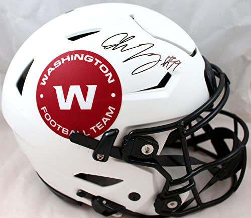 Chase Young Autographed Washington Football Team F/S Lunar SpeedFlex Helmet-Fanatics Black - 757 Sports Collectibles