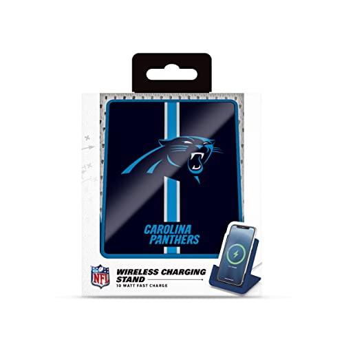 SOAR NFL Wireless Charging Stand, Carolina Panthers - 757 Sports Collectibles