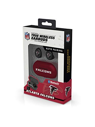 NFL Atlanta Falcons True Wireless Earbuds, Team Color - 757 Sports Collectibles