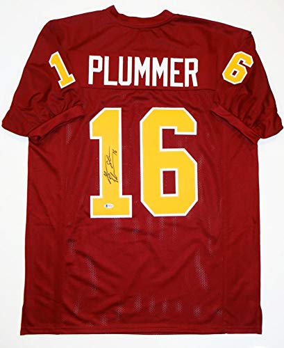 Jake Plummer Autographed Maroon College Style Jersey- Beckett Authenticated 1 - 757 Sports Collectibles