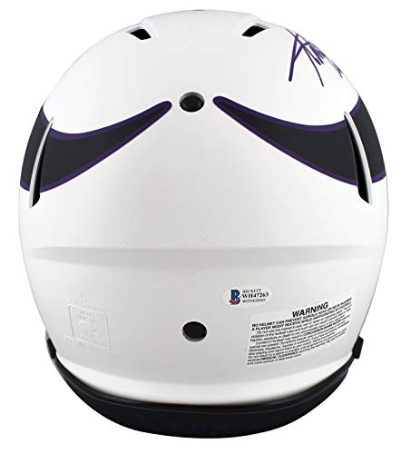 Vikings Adrian Peterson"All Day" Signed Lunar F/S Speed Proline Helmet BAS Wit - 757 Sports Collectibles