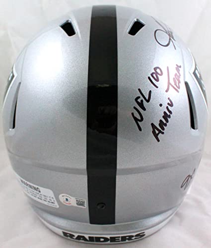 Shane Lechler Autographed Oakland Raiders F/S Helmet w/3 Insc.-Beckett W Hologram - 757 Sports Collectibles